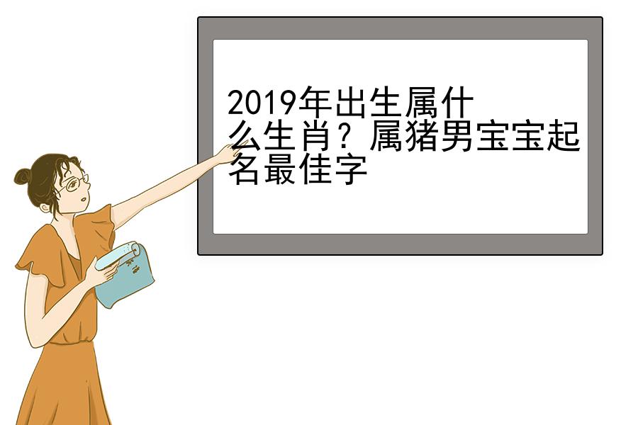 2019年出生属什么生肖？属猪男宝宝起名最佳字