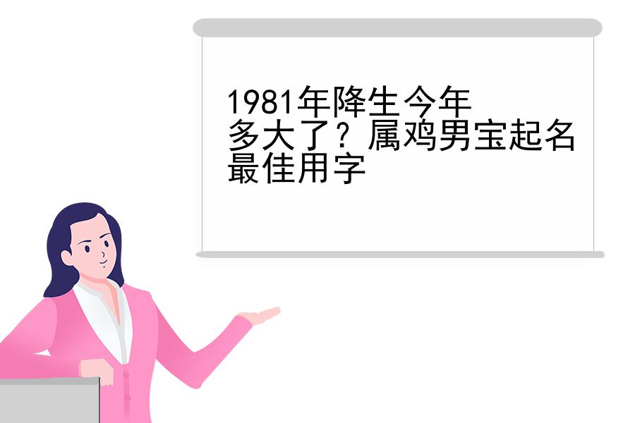 1981年降生今年多大了？属鸡男宝起名最佳用字